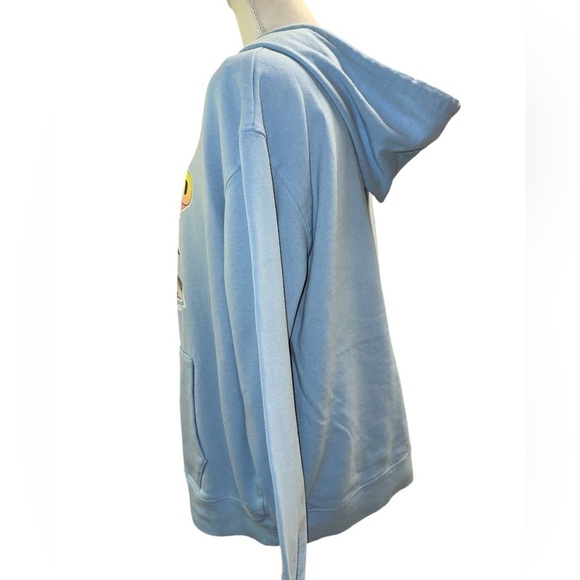 Pink Floyd Dark Side Of The Moon Graphic Cotton Blnd Blue Band Hoodie XL - Picture 2 of 9